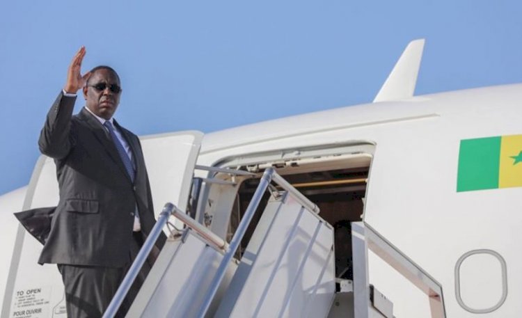 President Macky Sall flight to Paris