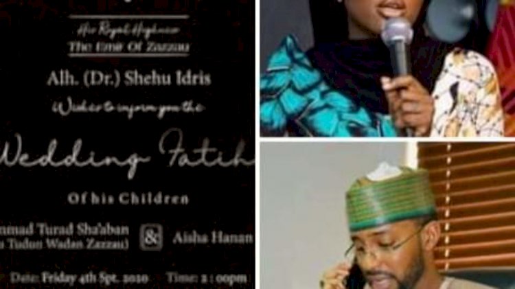 IT’S OFFICIAL; HANAN, 22, PMB’s DAUGHTER WEDS, INVITATION CARDS OUT