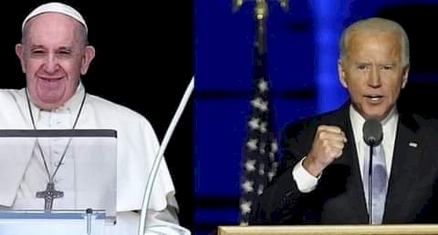 USA: Pope Francis Congratulates Joe Biden
