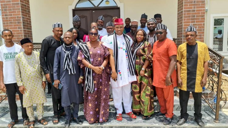 Tiv unity forum delegation paid a courtesy visit to the national president Mi yetti Allah kautal hore Fulani sociocultural association of Nigeria_Alh Dr Abdullahi Bello Bodejo