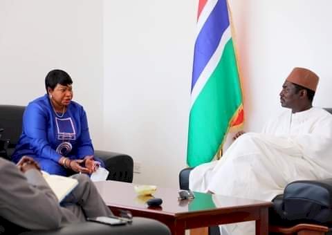 Gambia Foreign Minister Dr. Tangara receives ICC Chief Prosecutor Fatou Bensouda 