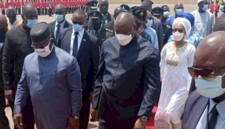 Gambia President Barrow Lands In Sierra Leone