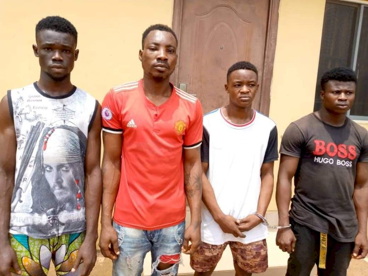 FOUR ARRESTED IN OGUN FOR KIDNAPPING A 13YRS OLD GIRL