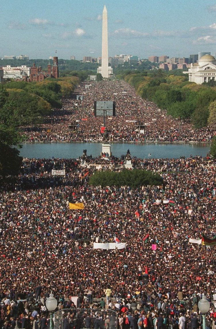 My Journey to the Million Man March. (Reprint from Celebrity Report Magazine early 2000's)