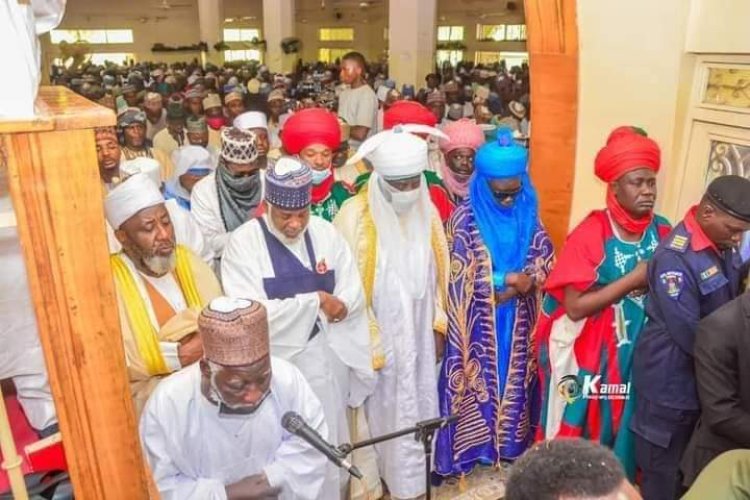 IN PICS: Emir Of Kano, Government Officials Attends Burial Of Dr Ahmad Bamba