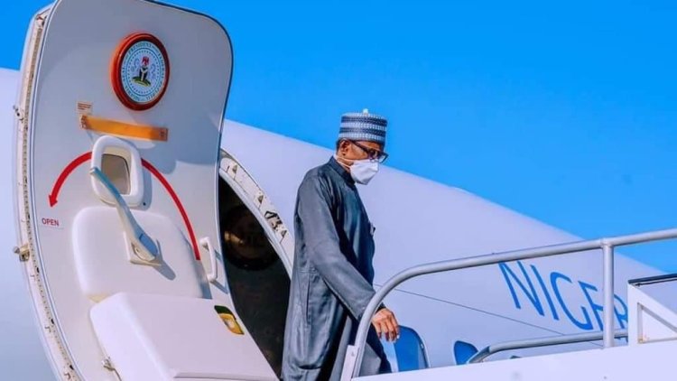 Buhari Departs Abuja For EU-AU Summit In Belgium