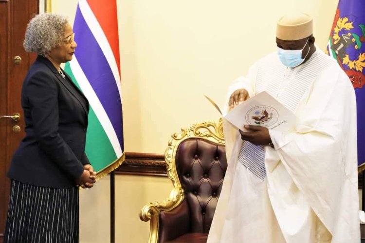 President Barrow Receives Letters of Credence of the New US Ambassador