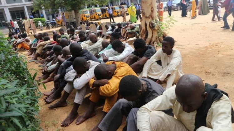 Police Parade 198 Suspected Criminals In Kano