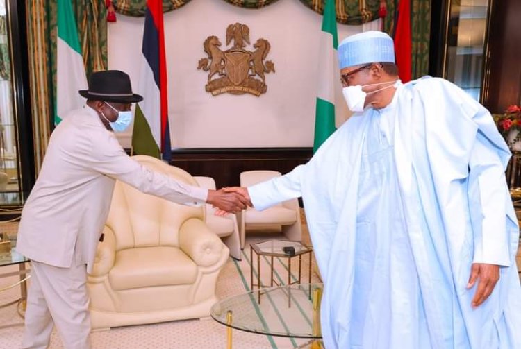 Buhari Receives Jonathan, Pledges To Resolve Mali/Cote D’Ivoire Conflict