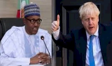 PRESIDENT BUHARI FELICITATES WITH PM BORIS JOHNSON ON DISCHARGE FROM HOSPITAL