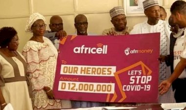 Africell Gives D12m To Covid-19 Doctors And Nurses
