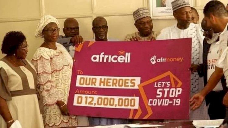 Africell Gives D12m To Covid-19 Doctors And Nurses