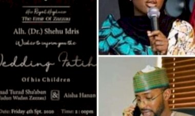 IT’S OFFICIAL; HANAN, 22, PMB’s DAUGHTER WEDS, INVITATION CARDS OUT