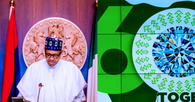 NIGERIA MOST PROSPEROUS BLACK NATION IN THE WORLD, PRESIDENT BUHARI DECLARES AT UNVEILING OF THEME, LOGO FOR 60TH ANNIVERSARY