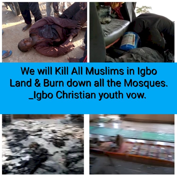 #Endsars: Kill Igbo Muslims and every Muslim in Igbo land; Burn Mosques also Igbo Christians say as they go on rampage