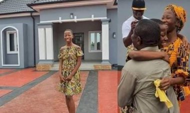10-year old comedienne, Emanuella builds mother a house