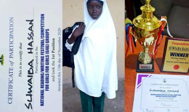 Katsina girl bags 1st position in National Reading Competition in Abuja