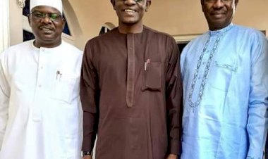 Gov Buni plays host to Senators Ndume, Bomoi as consultation between party and National Assembly goes headway