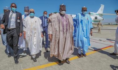 HIGH POWERED GOVERNMENT DELEGATION VISITS MAIDUGURI, PRESIDENT BUHARI VOWS END TO TERRORISM