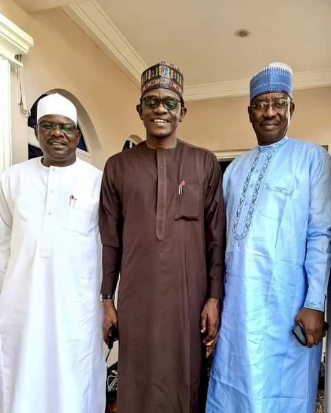 Gov Buni plays host to Senators Ndume, Bomoi as consultation between party and National Assembly goes headway