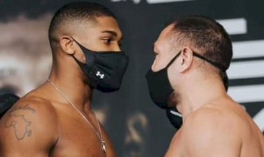 Anthony Joshua Squares Off With Pulev Ahead Of Saturday Showdown