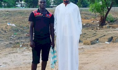 I spent my annual leave (the past 2 weeks) tracking down the young man in this photo. He is my Personal Savior. _Umaru Sanda Amadu