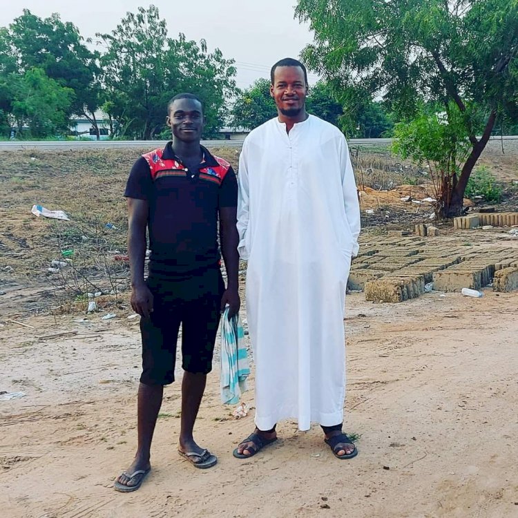 I spent my annual leave (the past 2 weeks) tracking down the young man in this photo. He is my Personal Savior. _Umaru Sanda Amadu
