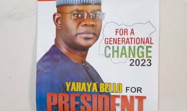 2023: Yahaya Bello Presidential Campaign Posters Flood Kano Streets