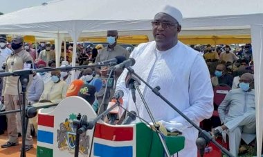 Barrow gave out food items to Jammeh’s family