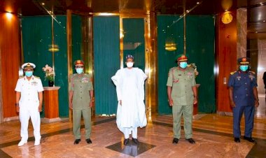 President Buhari charges new service chiefs
