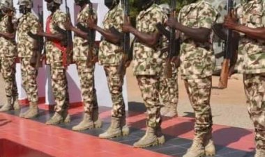 CHIEF OF ARMY STAFF VISITS SPECIAL ARMY SUPER CAMP 1 NGAMDU..... Assures Troops of Support.