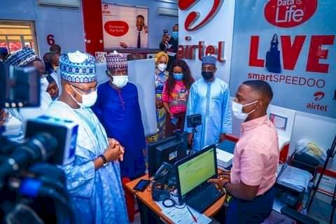 FG's Delegation Visits Airtel NIN Enrollment Centre