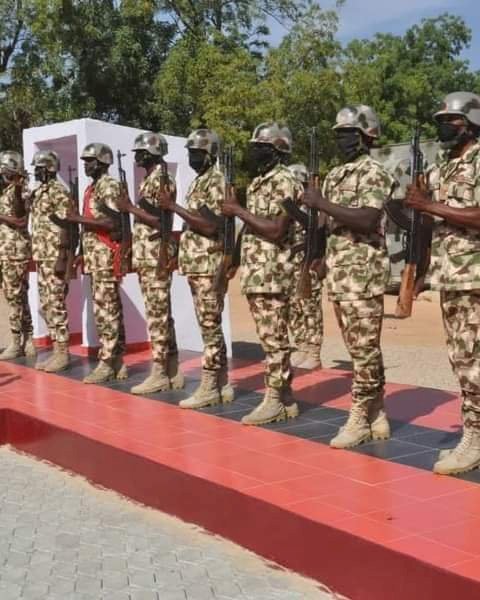 CHIEF OF ARMY STAFF VISITS SPECIAL ARMY SUPER CAMP 1 NGAMDU..... Assures Troops of Support.