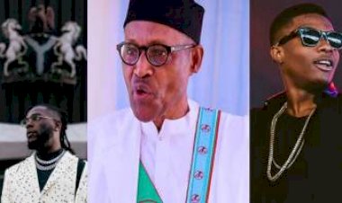 PRESIDENT BUHARI CONGRATULATES NIGERIAN AFROBEATS STARS BURNA BOY, WIZKID