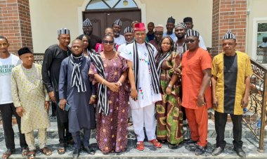 Tiv unity forum delegation paid a courtesy visit to the national president Mi yetti Allah kautal hore Fulani sociocultural association of Nigeria_Alh Dr Abdullahi Bello Bodejo