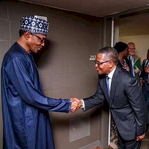 President Buhari salutes Dangote on birthday. Commends his exemplary efforts during pandemic