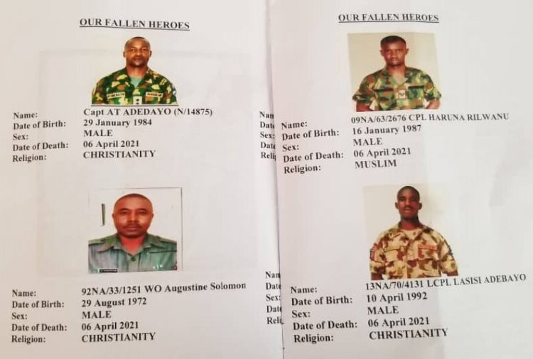 PHOTOS: The 12 Soldiers Killed By Benue Militia