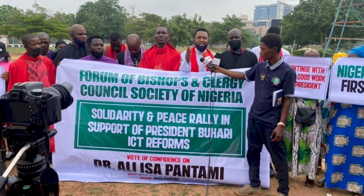 Pantami: Christian clerics hold peace, solidarity rally for Buhari administration