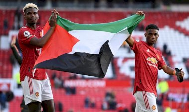 Pogba, Diallo display Palestine flag after Man United match