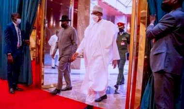PRESIDENT BUHARI, JONATHAN CONFER ON CRISIS IN MALI