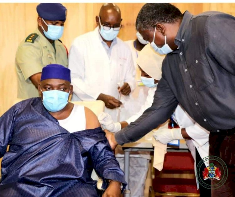 President Barrow urges Gambians to get Vaccinated