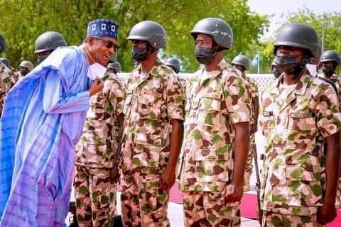 Buhari Approves Troops Rotation In Visit To Borno