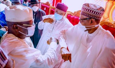 PHOTOS: Buhari, Atiku Set Politics Aside At Bichi