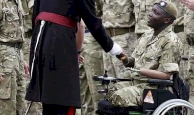 TOUCHING: Story of Manneh , a Black Soldier Who lost both Legs and  Arm in Afghanistan Battle