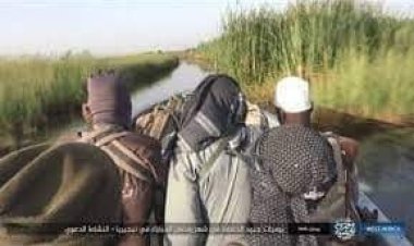 BREAKING: Nigerian Fighter Jets Bombard ISWAP Terrorists Converging For Meeting In 11 Boats