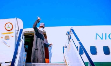 BREAKING: Buhari Departs Paris For Trade Fair In South Africa.