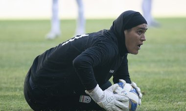 Iranian women's soccer team are accused of playing a MAN as a goalkeeper: Rivals Jordan demand a 'gender verification' after losing penalty shootout to her key saves