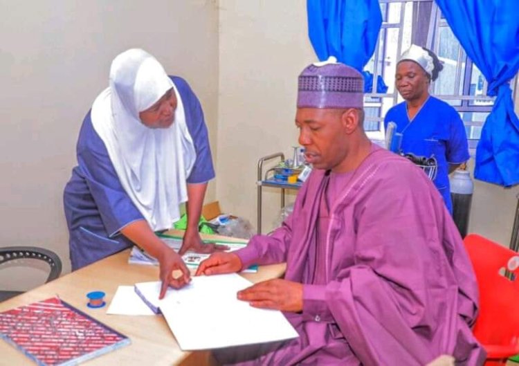 Gov. Zulum Disguises Finds Health Officials Extorting Patients