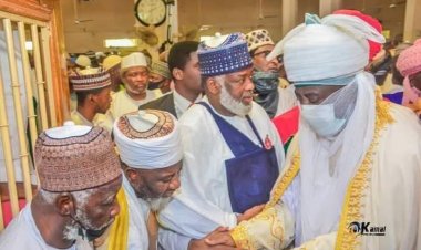 IN PICS: Emir Of Kano, Government Officials Attends Burial Of Dr Ahmad Bamba