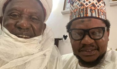 Photos: Adamu Garba and Mai martaba Sarkin Gwandu and the Chairman of Kebbi State Traditional Ruling Council. It was all smiles. Alhamdulillah.